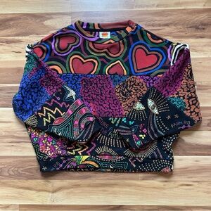 Farm Rio mixed print sweatshirt